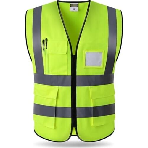 Print Logo High Visibility Reflective Vest Working Clothes Motorcycle Cycling Sports Outdoor Reflective Safety Clothing