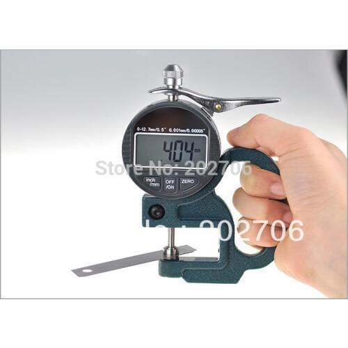 0.001mm Micron Digital Dial Thickness Gauge thickness tester thickness meter with flat head, 2pcs/lot Drop shipping
