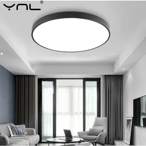 Panel Lamp LED Ceiling Light Lamparas De Techo Colgante Moderna 85-265V 48W 36W 24W 18W 13W 9W 6W Square/Round Lighting For Room