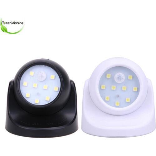 Operation 360 Rotation Light PIR Motion Sensor Night Light Auto Infrared Night Lamp Home Use Accessories