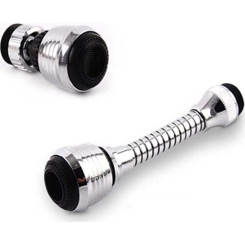 360 Degree Rotating Kitchen Faucet Extension Tube Bathroom Faucet Water Filter Foam Bubbler Spray Shower Sprinkler Accessories