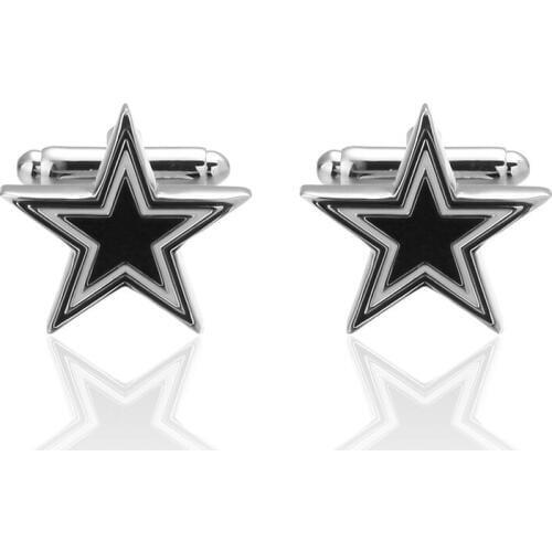 XKZM Cufflinks Five-pointed star Cuff Links for Mens Gifts Dad Cuff Buttons Wedding Favors For Fathers Day