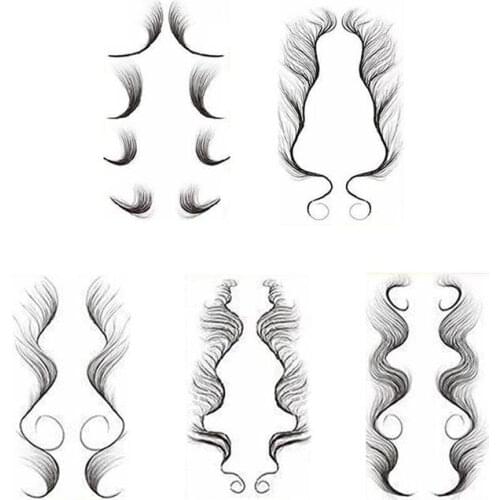 1/5PCS Creative Baby Hairline Sticker Salon DIY Hair Design Waterproof Long-Lasting Makeup Tattooing Template Hair Stickers