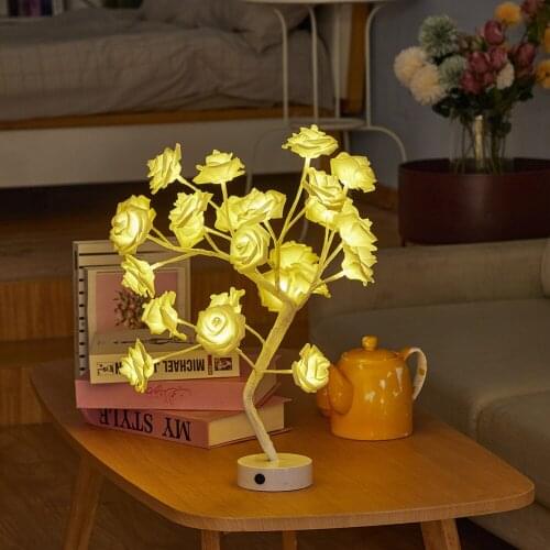 3 LED rose bonsai lights fairy tree table decoration lighting holiday decoration wedding holiday home decoration birthday gift