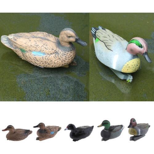 5 Kinds Pool Floating Duck Ducklings Fish Pond Ornament Plastic Decoy Scarecrow Mallard Ducks Outdoor Kids Toys