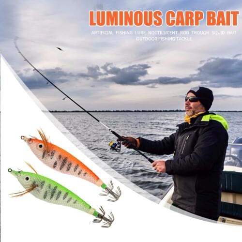 6/8cm ABS Artificial Fishing Lure Round-bellied Luminous Rod Slot Trough Squid Baits Wobble Crankbait Fishing Tackles