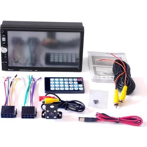 7 Inch 7080B 2 Din Car Video Player with Touch Screen Bluetooth Stereo Radio Car MP3/MP4/MP5 Audio USB Rearview Camera Remoto