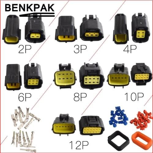 1Kits 2P 3P 4P 6P 8P 10P 12P car waterproof connector Automotive Electrical auto Connector