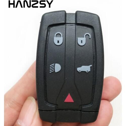 NEW 5 Buttons Smart Key Case shell For Land Rover Freelander 2 3 Replacement Remote Key Blade Fob Cover