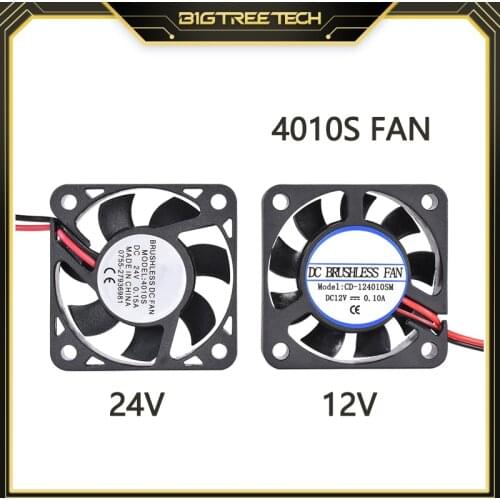 DIY Reprap 4010 Fan DC 12V 24V 2Pin Mini Cooling Brushless 4010s Fan 40MM 40x40x10mm Small Exhaust Fan For 3D Printer parts