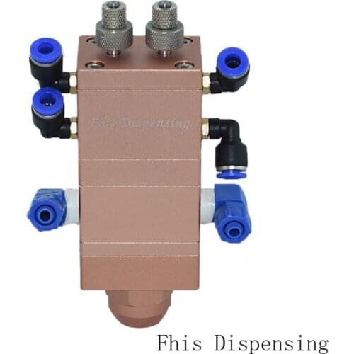 Dual Liquid Suck Back Style Big Flow AB Two Component Glue Dispensing Valve