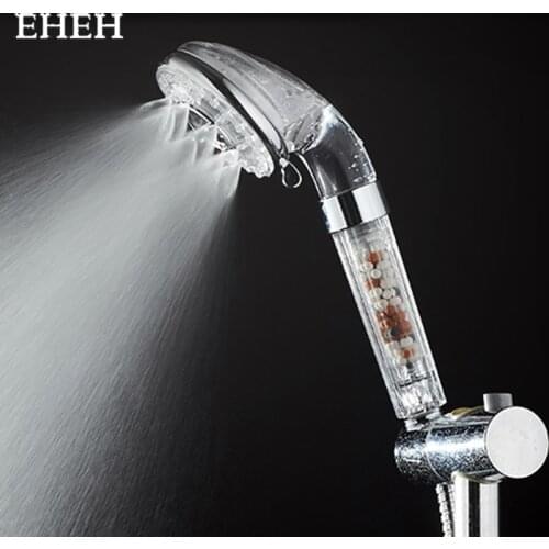 EHEH 3 Function Spa Shower Head Water Saving Handheld ABS High Pressure Filter Healthy Showerhead Luxurious Spray Nozzle