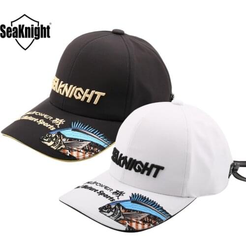 SeaKnight SK002 Fishing Tool Nylon Hat Outdoor Sport Hat Adjustable Waterproof Sunshade Sweat Absorption Embroidery Hat