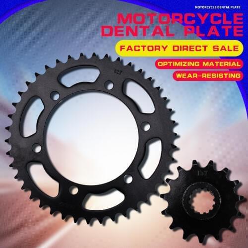 A set Motorcycle Front and Rear Sprocket Chain For Kawasaki ZRX400 ZRX 400 Zephyr 400 Zephyr400 Accessories