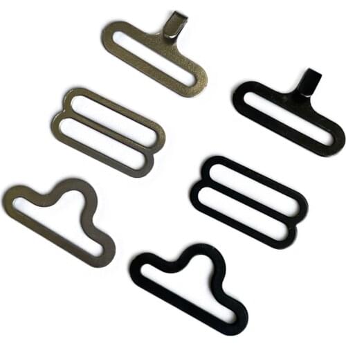 500 sets Bow Tie Hardware Sets Necktie Hook Bow Tie or Cravat Clips Fasteners to Make Adjustable Straps on Bow Ties / Neckties