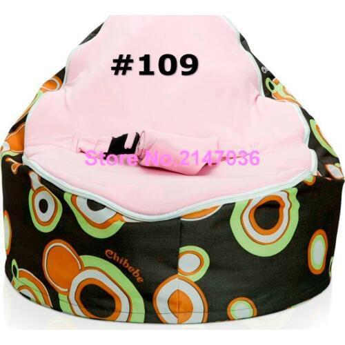 Retro balls with pink seat blue harness buckle top Leisure baby bean bag, kids sleeping topsell beanbag sofa seat
