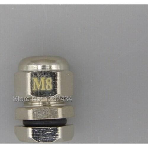 M8 Metal waterproof connectors Cable waterproof connectors Stainless steel glen head
