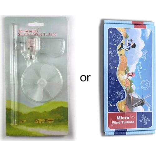 Smallest Mini Wind Turbines Generator LED Teaching Tools Sample Model Hot