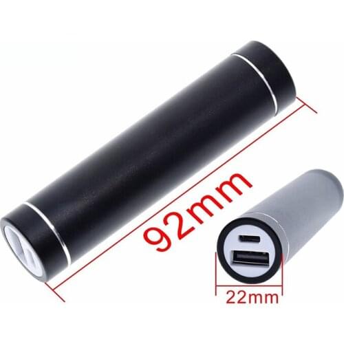 Metal Power Bank DIY Kit Storage Case Box Free welding Suit 1X 18650 Battery 5V 1A USB External Charger smart phone