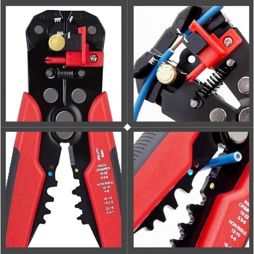 Free Shipping 5-in-1 Multifunction Wire Stripper Automatic Wire Stripper Scissor Crimping Pliers Crimping Tool S3-1044