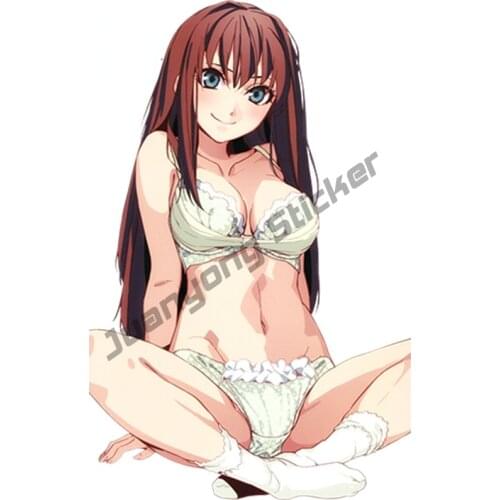 Cartoon Graffiti Anime Bikini Girl Aozaki Aoko Sexy Beauty Car Stickers Bumper Yacht SUV Waterproof Styling Vinyl Decal KK13x8cm