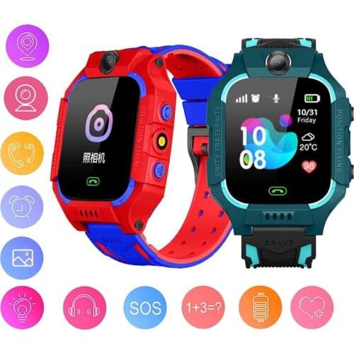 New Smart Watch Q19 Smart Childrens Phone Watch GPS Positioning Mobile Phone SOS 1.44inch Color Touch Screen Watch Waterproof