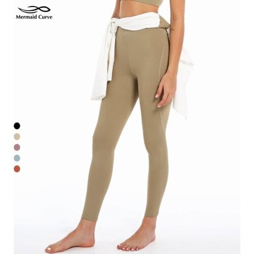 Mermaid Curve High Elastic Band High Waist Yoga Leggings Fitness Tights Trousers Trousers Cycling Reflective Sports Running Pant