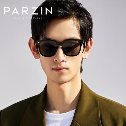 Parzin Oversized Sunglasses for Men Nylon Lens UV400 Outdoor Sun Glasses Women Fashion Eyewear Accessories Brand Design