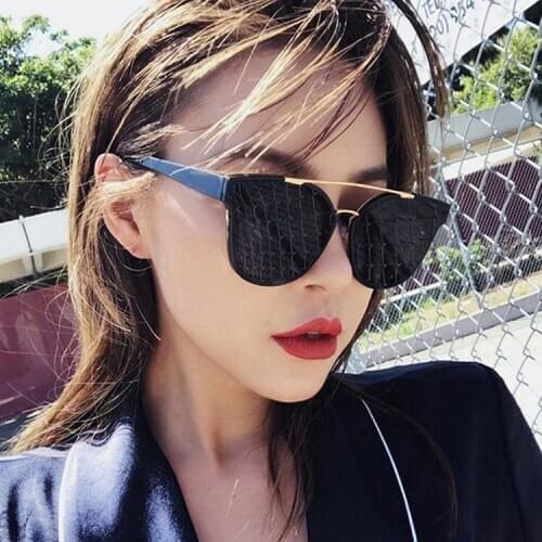 Sexy Cateye Sunglasses Women UV400 Retro Brand Designer Classic Colorful Oversized Cat Eye Sun Glasses For Female Oculos De Sol