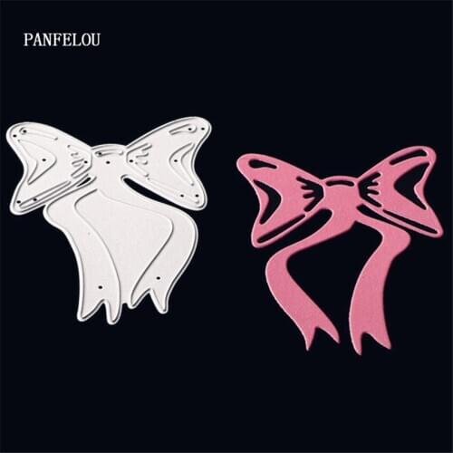 PANFELOU Metal craft Ribbon bell paper die cutting dies for Scrapbooking/DIY Easter wedding Easter cards