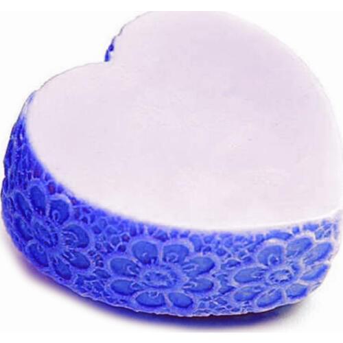 HC0013 Silicone Molds Soap Mold Flower Soap Mold Candle Molds Chocolate Mould Fondant Moulds Clay Resin Heart of Lace PRZY