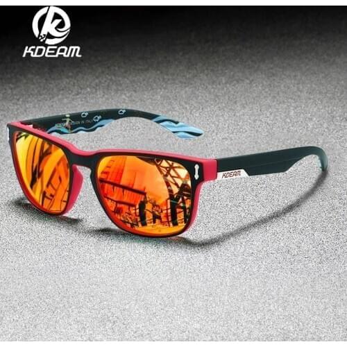 KDEAM Fashion Square Polarized Mens Sunglasses Men Women Outdoor Driving Eyewear Travel Mirror UV400 Sun Glasses For Men Women