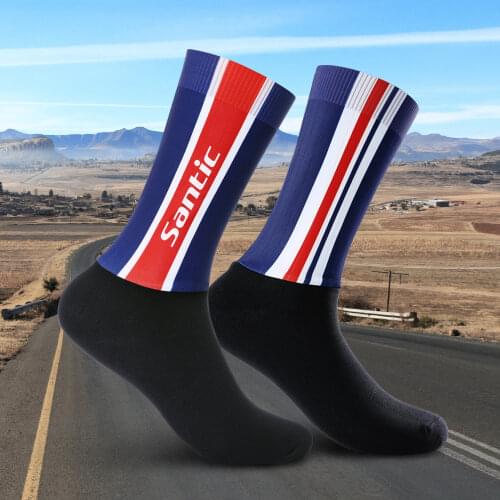 Santic Cycling Socks Spring/Summer New Cycling Socks Breathable Compression Running Socks Neutral