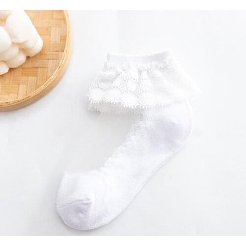 10pair/lot Summer breathable Children Lace Sock Toddler Girl Princess Socks Anti-skidding Baby Crystal Stocking