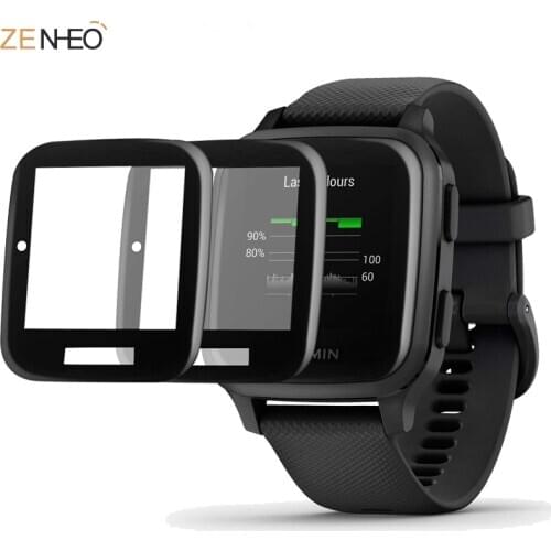 2pcs 3D Curved Edge Soft Protective Film Smartwatch Full Cover Protection For Garmin Venu SQ mart Watch Screen Protector
