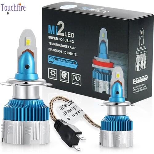 2Pcs MINI LED H7 Car Bulbs Headlight H1 H3 H4 H11 9005 HB3 9006 HB4 9012 Headlamp CSP CANBUS 6500K Cold White Auto Fog Light 12V