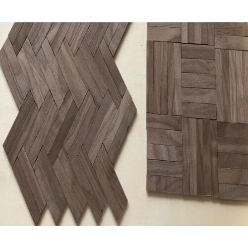 200pcs 100x10mm Thickenss:2mm Doll House Model Black Walnut Strip Floor Board