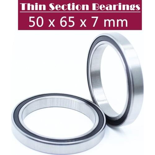 6810-2RS Bearing ABEC-1 (10PCS) 50x65x7 mm Metric Thin Section 6810 2RS Ball Bearings 6810RS 61810RS
