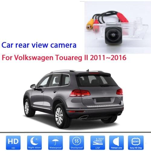 Car Rear View Reversing camera For Volkswagen Touareg II 2011 2012 2013 2014 2015 2016 Parking Camera Waterproof high quality
