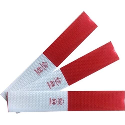 Car Reflective Stickers Body Reflective Universal Reflective Stripe Warning Tape Truck Red and White Reflective Adhesive Tape