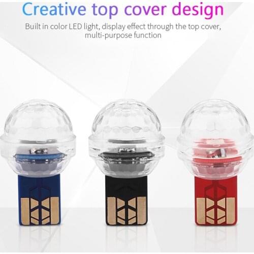 Car Mini USB LED Atmosphere Light Colorful Vehicle Styling Accessories Decoration Car Interior Ambient Light