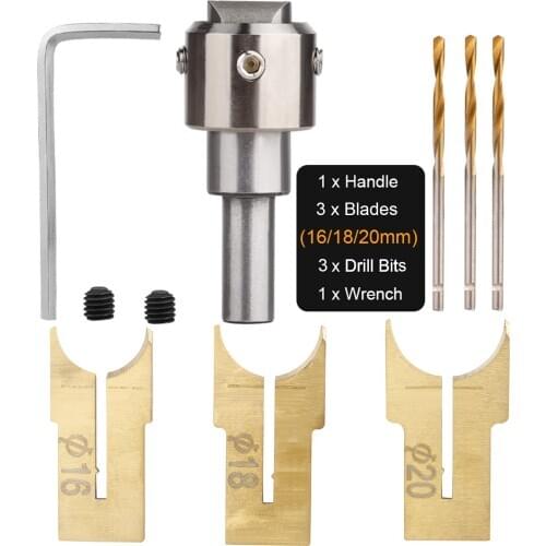 Premium Beads Drill Bit Carbide Ball Blade Woodworking Milling Cutter Molding Tool Beads Router Bit Drills Bit Set