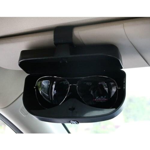 Car Glasses Case Car Sun Visor Bill Glasses Holder Multi-function Car Glasses Storage Box Car Accessories