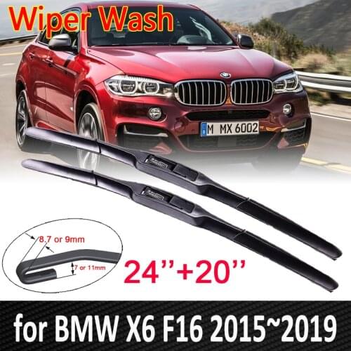 For BMW X6 F16 2015~2019 2016 2017 2018 Front Windshield Windscreen Wipers Car Wiper Blade Car Accessories
