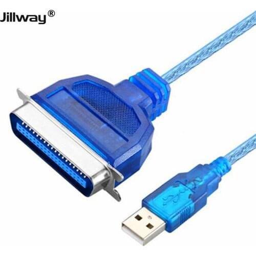 Jillway USB to 1284 printer cable adapter standard cn36-pin interface USB to parallel port line Up to 12 Mbps