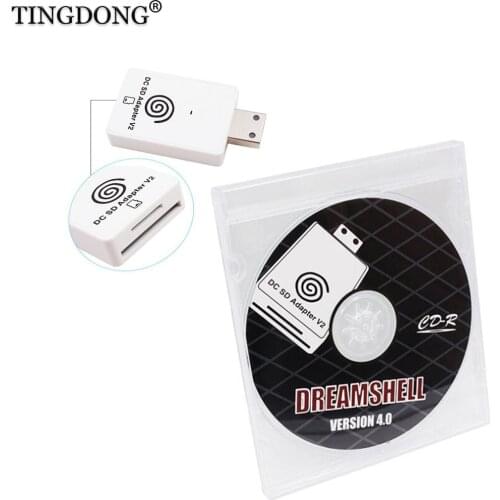 For Sega DC Card Reader With CD For SEGA DC Dreamcast TF Card Micro SD/DC Card Reader For Dreamshell V4.0 Game Console Hot