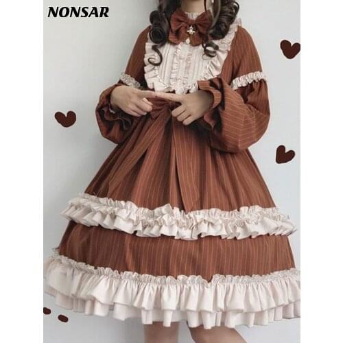 NONSAR Classical Dress Cute Girls Wear Sweet Lolita For Womens In The Tea Party Elegant Clothes