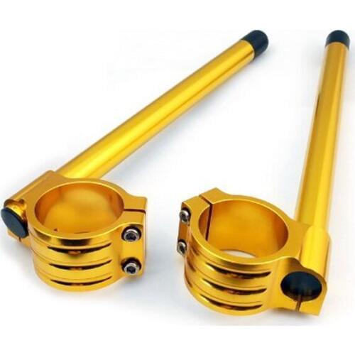 Motorcycle Racing Pair 7/8" HandleBars Clip ons 50mm Fit HONDA RVT1000R RC51 2000-2006 RVF750 RC45 1993-1999