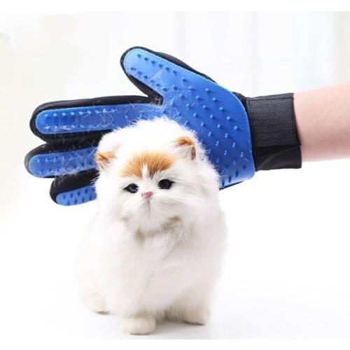 Pet Cat hair remover glove Comb Pet Dog Grooming Cleaning Glove Deshedding Hair remover Massage Brush Cat supplies Accessoies
