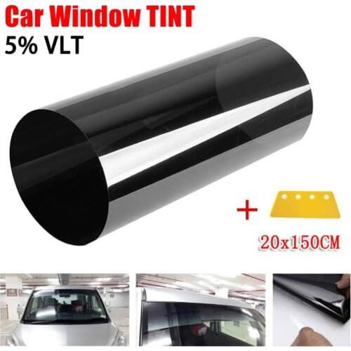 20cm*150cm Car 5%VL Sun Visor Strip Tint Film Front Glass Windshield Protect Shade Blocking UV Rays Sticker Window Film